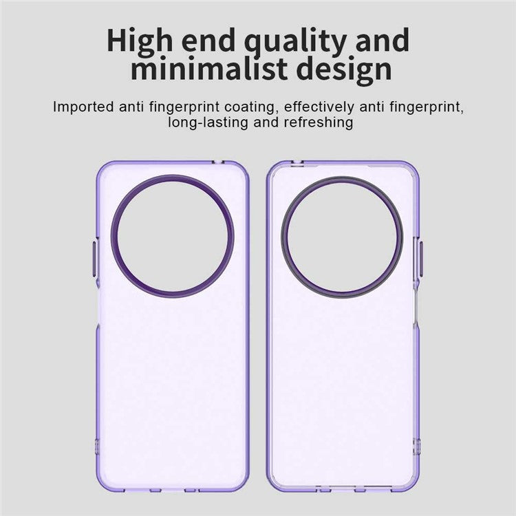 Phone Case for Xiaomi Poco C75 4G / Redmi 14C 4G / 14R 5G / A3 Pro 4G / A4 5G PC+TPU+PET Matte Back Cover - Purple