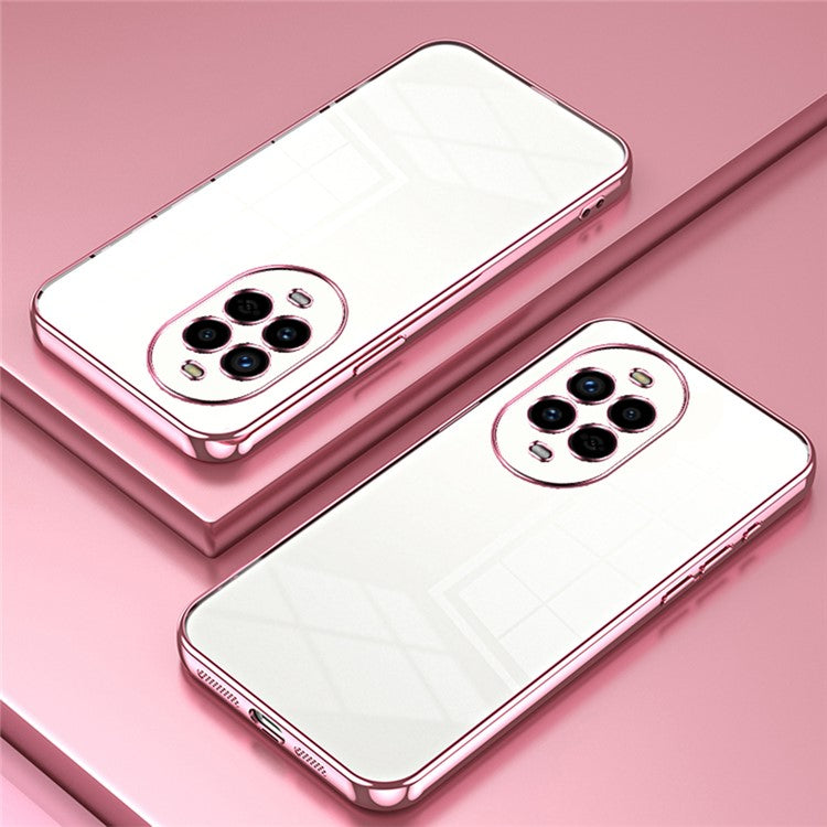 For Huawei nova 13 Pro 5G Case Electroplating Frame Soft TPU Phone Cover - Pink