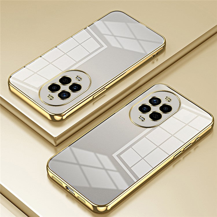 For Huawei nova 13 Pro 5G Case Electroplating Frame Soft TPU Phone Cover - Gold