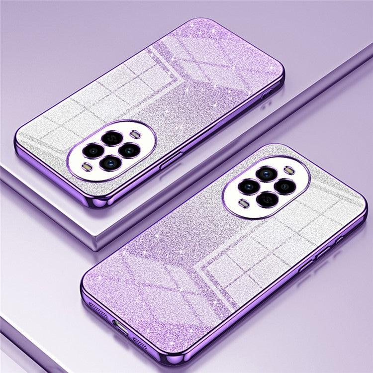 For Huawei nova 13 Pro 5G Case Electroplating Gradient Glitter TPU Phone Cover - Purple