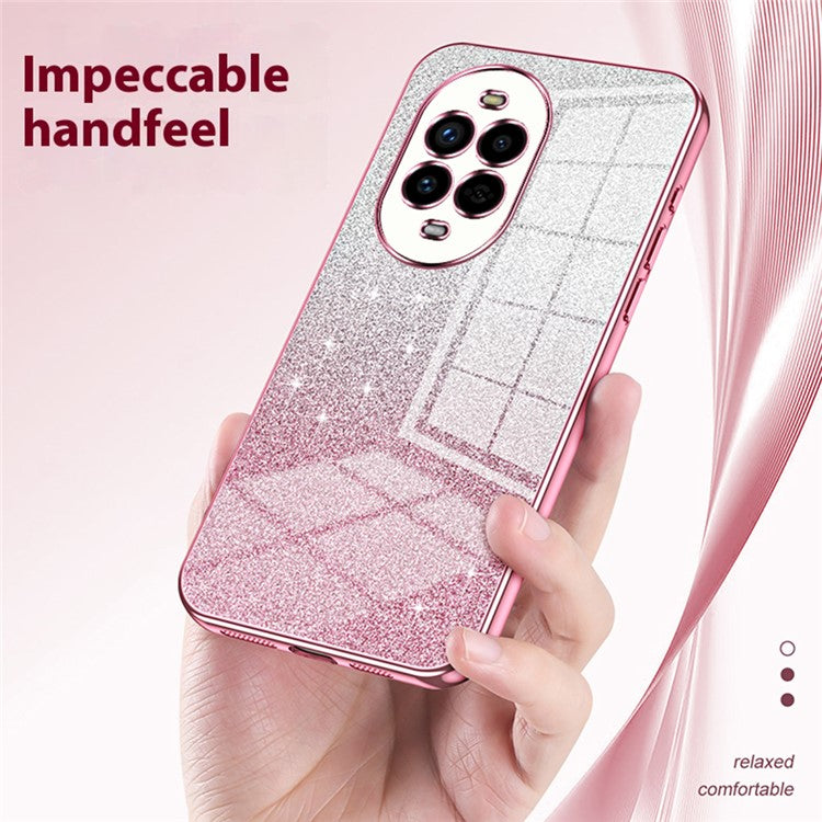 For Huawei nova 13 Pro 5G Case Electroplating Gradient Glitter TPU Phone Cover - Silver