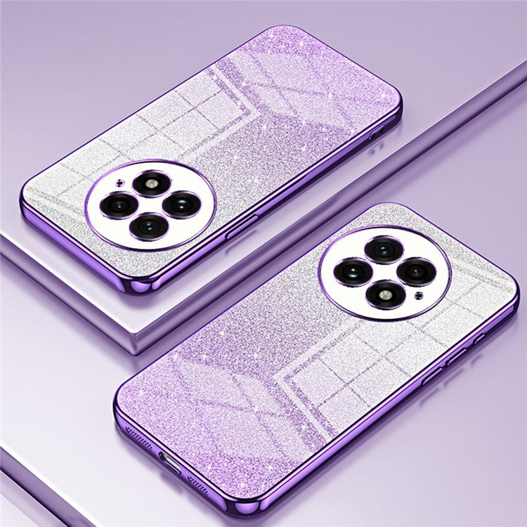 For OnePlus 13 Case Electroplating Gradient Glitter TPU Phone Cover - Purple