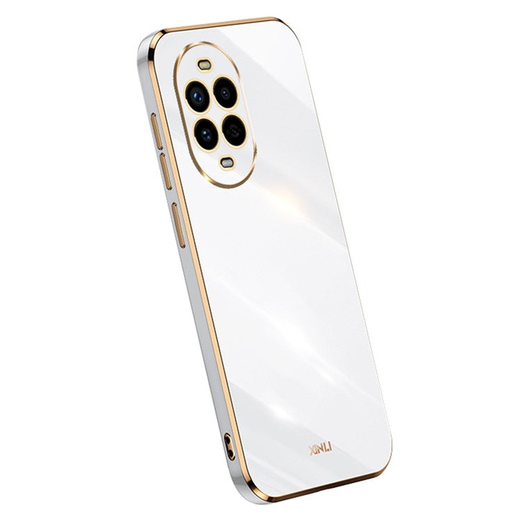 XINLI For Huawei nova 13 Pro 5G Case TPU Phone Cover with Electroplating Frame - White