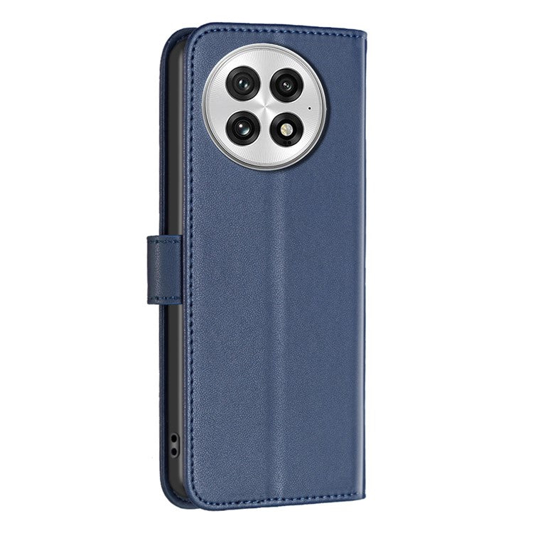 BINFEN COLOR BF17 For OnePlus 13 Case Wallet Folio Flip Leather Cover - Blue