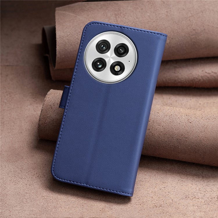 BINFEN COLOR BF17 For OnePlus 13 Case Wallet Folio Flip Leather Cover - Blue