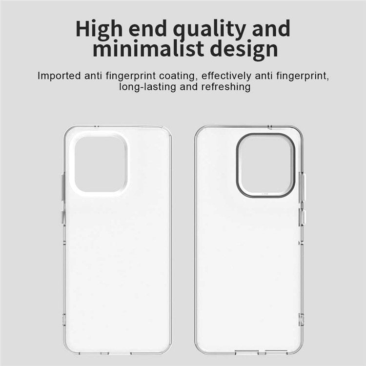 For Motorola Edge 50 Neo 5G / S50 5G Case PC+TPU+PET Matte Anti-Drop Phone Back Cover - White
