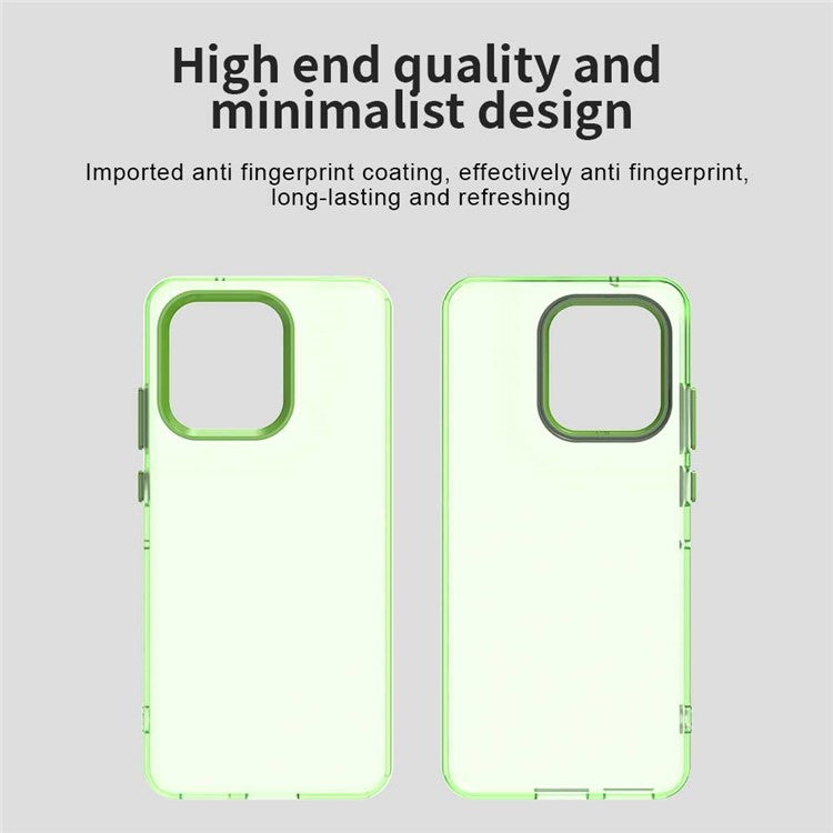 For Motorola Edge 50 Neo 5G / S50 5G Case PC+TPU+PET Matte Anti-Drop Phone Back Cover - Green