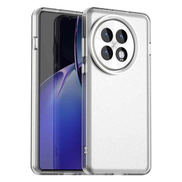 For OnePlus 13 Case PC+TPU+PET Matte Anti-Drop Phone Back Cover - White