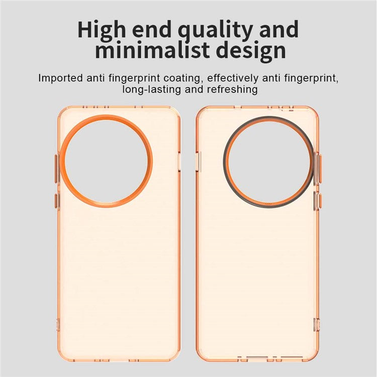 For OnePlus 13 Case PC+TPU+PET Matte Anti-Drop Phone Back Cover - Orange