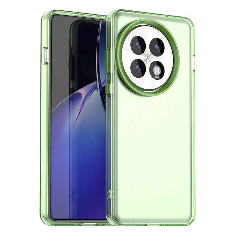 For OnePlus 13 Case PC+TPU+PET Matte Anti-Drop Phone Back Cover - Green