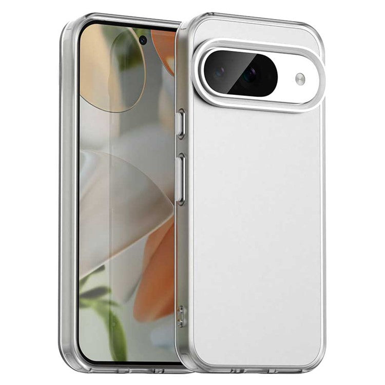 For Google Pixel 9 / 9 Pro Case PC+TPU+PET Matte Anti-Drop Phone Back Cover - White