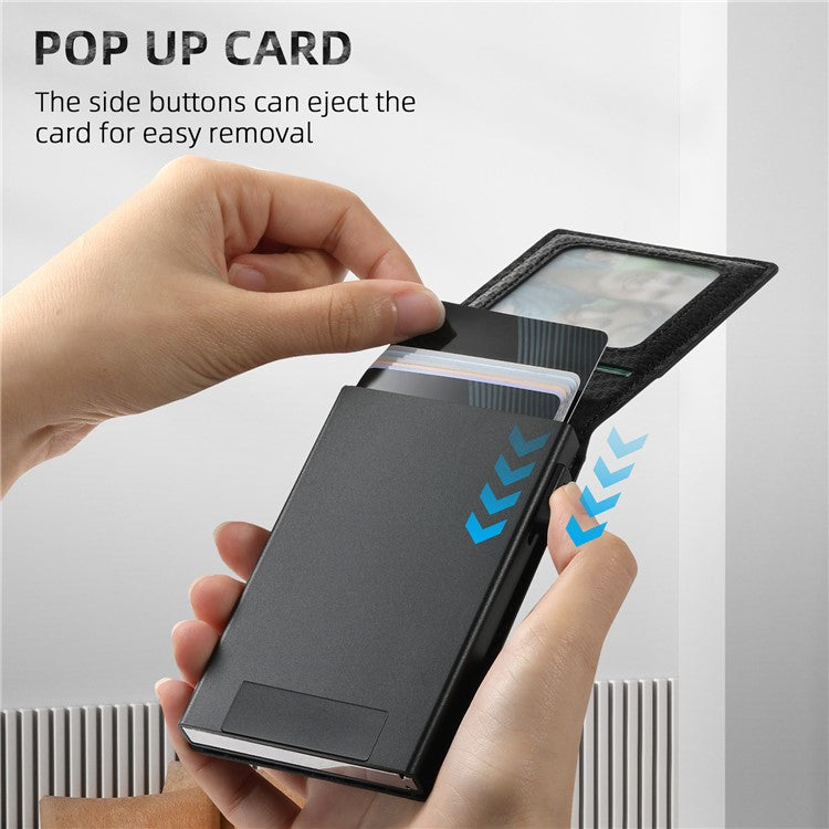 SUTENI H19 For iPhone 16 Magnetic Case Carbon Fiber Texture Leather Back Cover with Card Bag