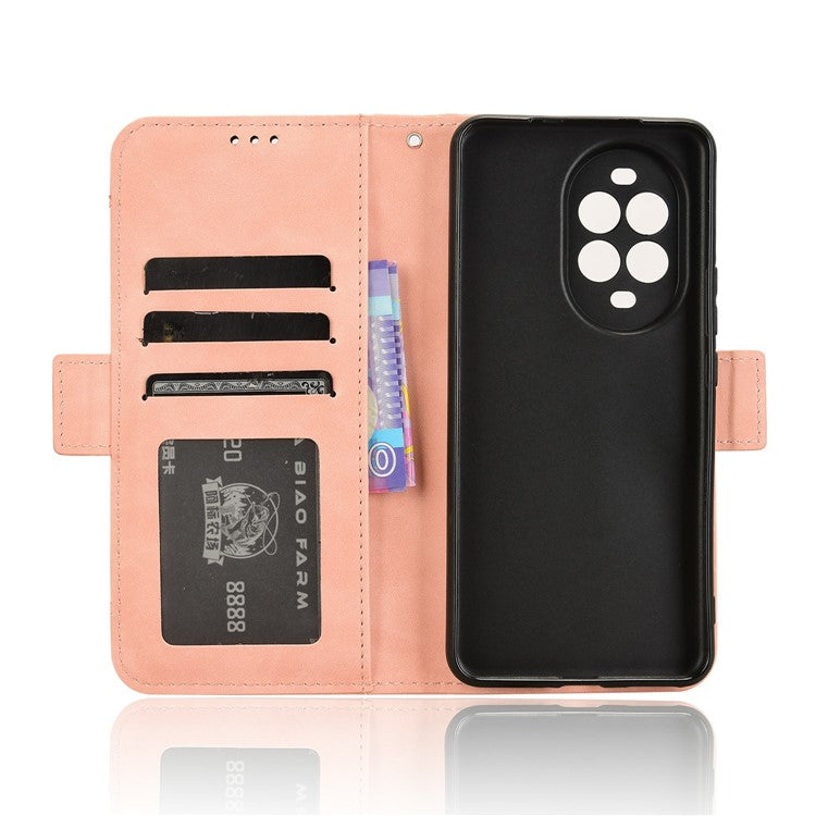 For Huawei nova 13 Pro 5G Leather Case Phone Wallet Cover with Multiple Card Slots - Pink