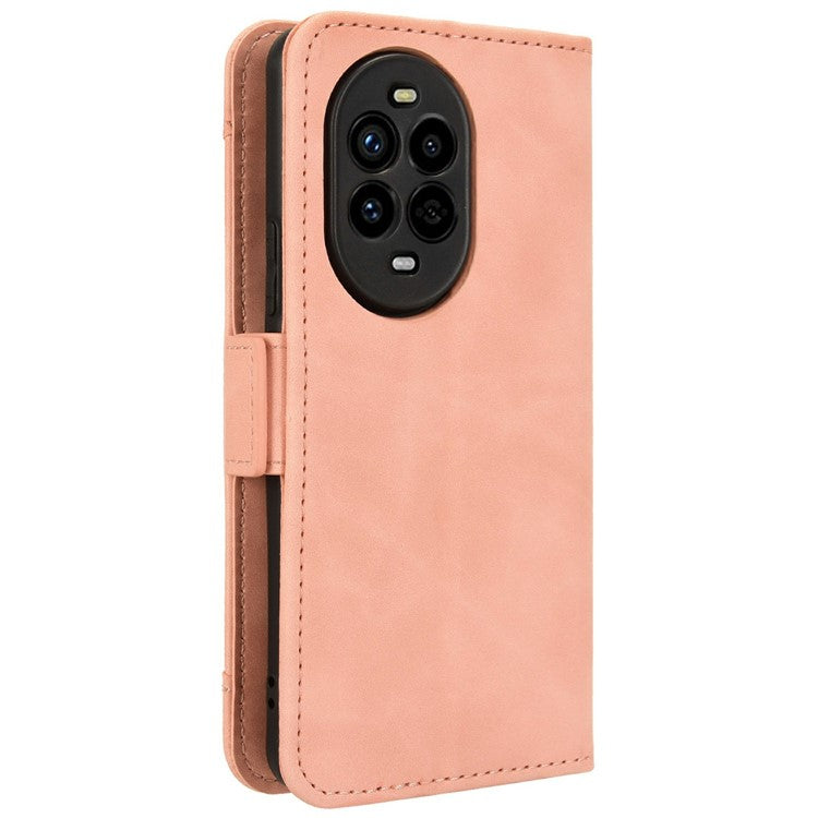 For Huawei nova 13 Pro 5G Leather Case Phone Wallet Cover with Multiple Card Slots - Pink