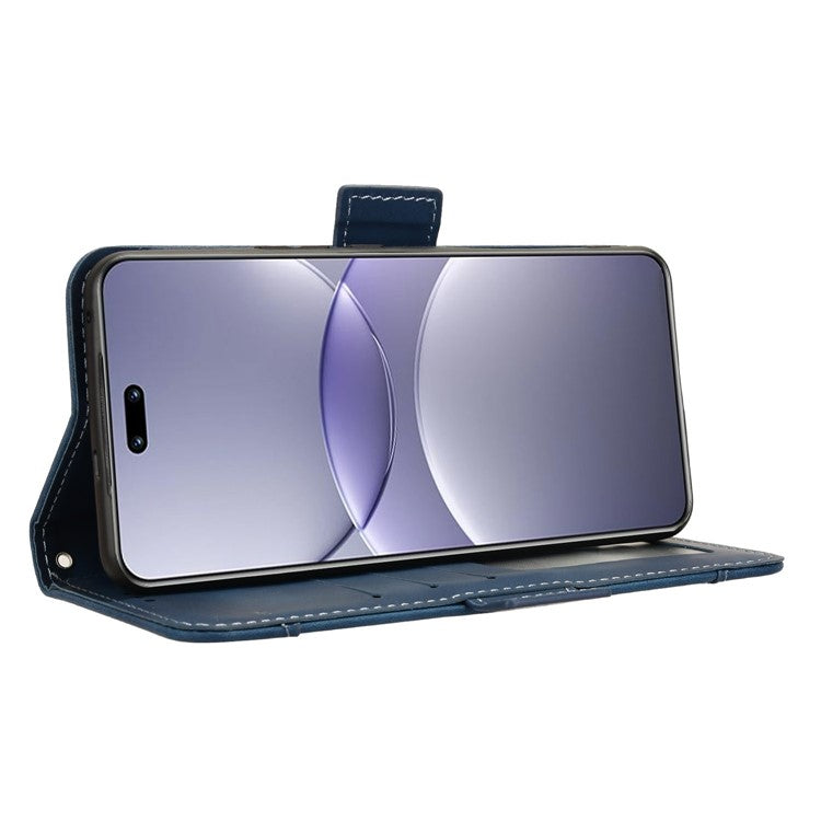 For Huawei nova 13 Pro 5G Leather Case Phone Wallet Cover with Multiple Card Slots - Blue