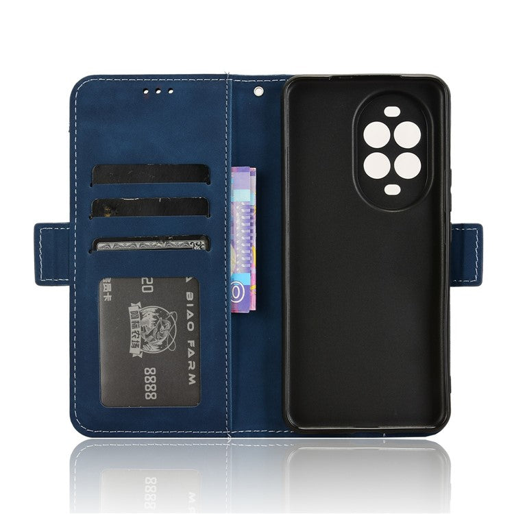 For Huawei nova 13 Pro 5G Leather Case Phone Wallet Cover with Multiple Card Slots - Blue