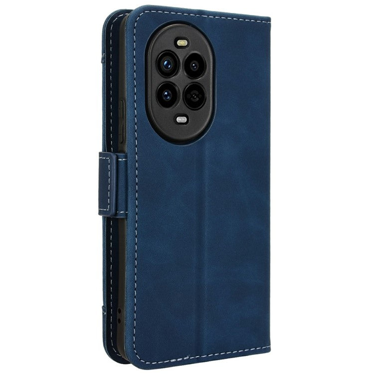 For Huawei nova 13 Pro 5G Leather Case Phone Wallet Cover with Multiple Card Slots - Blue