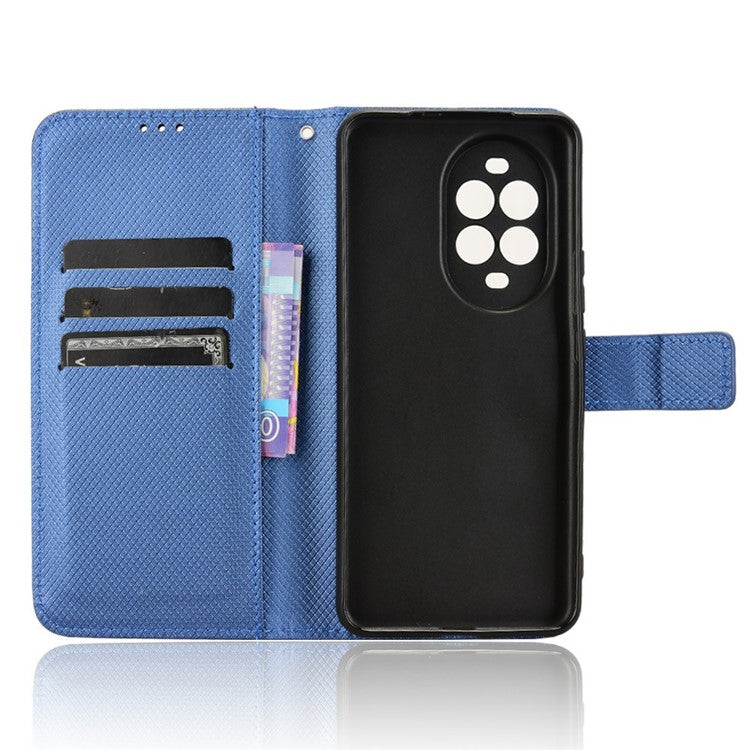 For Huawei nova 13 Pro 5G Case PU Leather Diamond Texture Wallet Phone Cover - Blue
