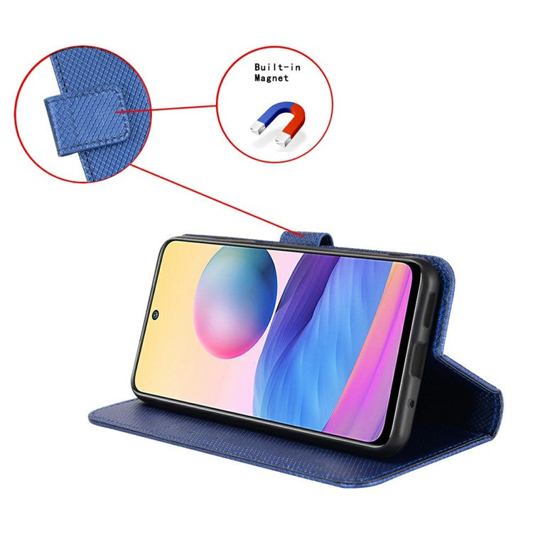 For Huawei nova 13 Pro 5G Case PU Leather Diamond Texture Wallet Phone Cover - Blue