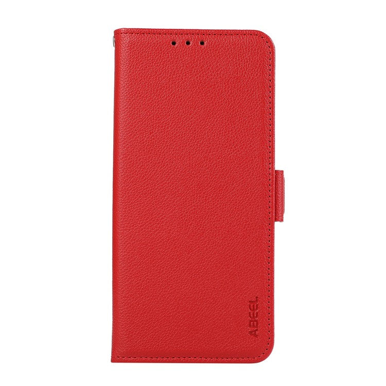 ABEEL For OnePlus 13 Case Litchi Texture Leather RFID Blocking Phone Cover - Red