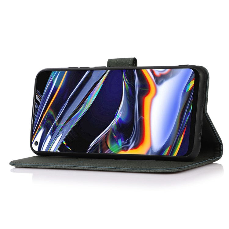 KHAZNEH For Motorola Moto G75 5G Stand Case PU Leather Wallet Phone Cover - Green