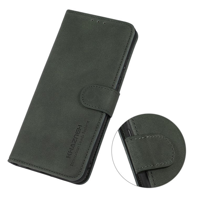 KHAZNEH For Motorola Moto G75 5G Stand Case PU Leather Wallet Phone Cover - Green