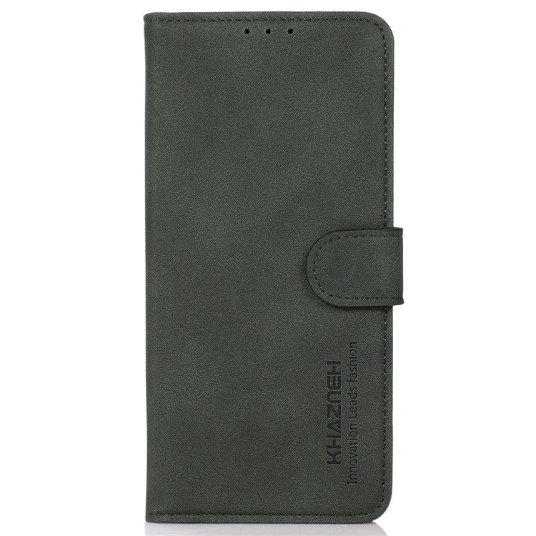 KHAZNEH For Motorola Moto G75 5G Stand Case PU Leather Wallet Phone Cover - Green