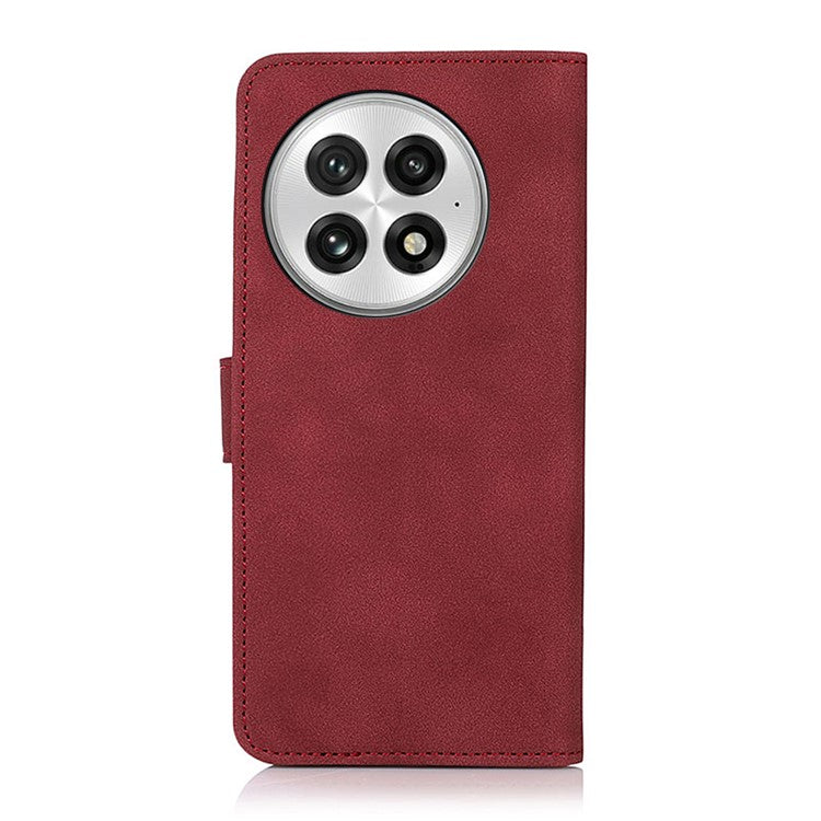 KHAZNEH For OnePlus 13 Stand Case PU Leather Wallet Phone Cover - Red