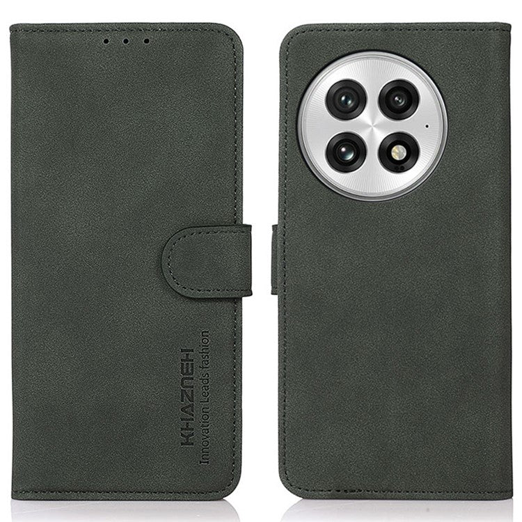 KHAZNEH For OnePlus 13 Stand Case PU Leather Wallet Phone Cover - Green