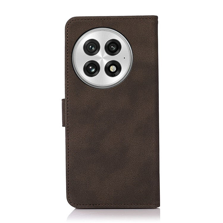 KHAZNEH For OnePlus 13 Stand Case PU Leather Wallet Phone Cover - Brown