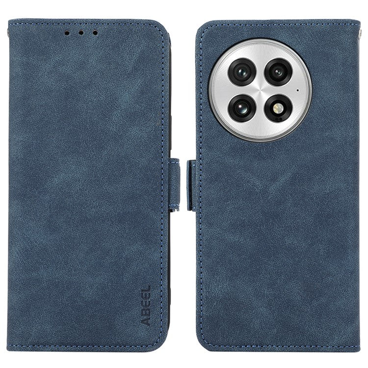 ABEEL For OnePlus 13 Case PU Leather Folio Stand View RFID Blocking Phone Cover - Blue