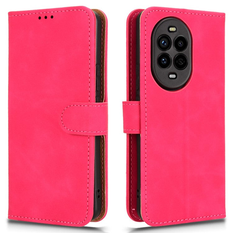 For Huawei nova 13 Pro 5G Leather Case Skin-Feel Anti-Drop Wallet Flip Phone Cover - Rose