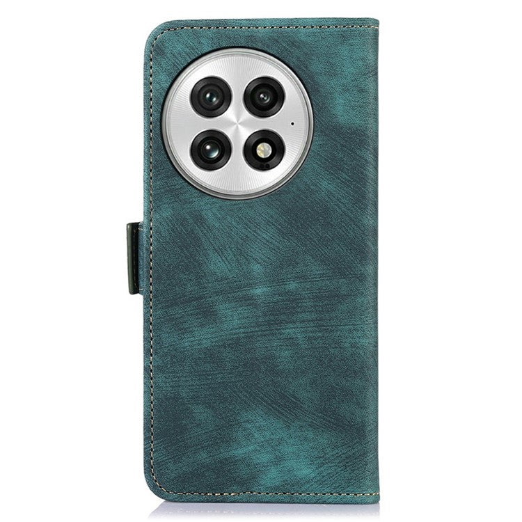 ABEEL For OnePlus 13 Wallet Phone Case Retro Leather Flip Cover with Stand - Green