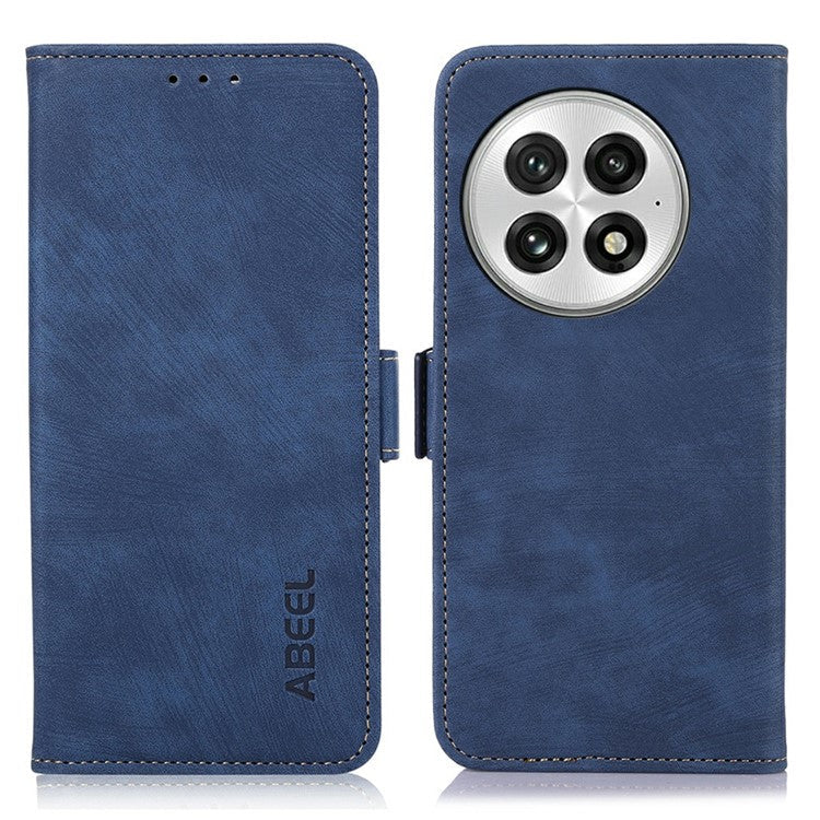 ABEEL For OnePlus 13 Wallet Phone Case Retro Leather Flip Cover with Stand - Blue
