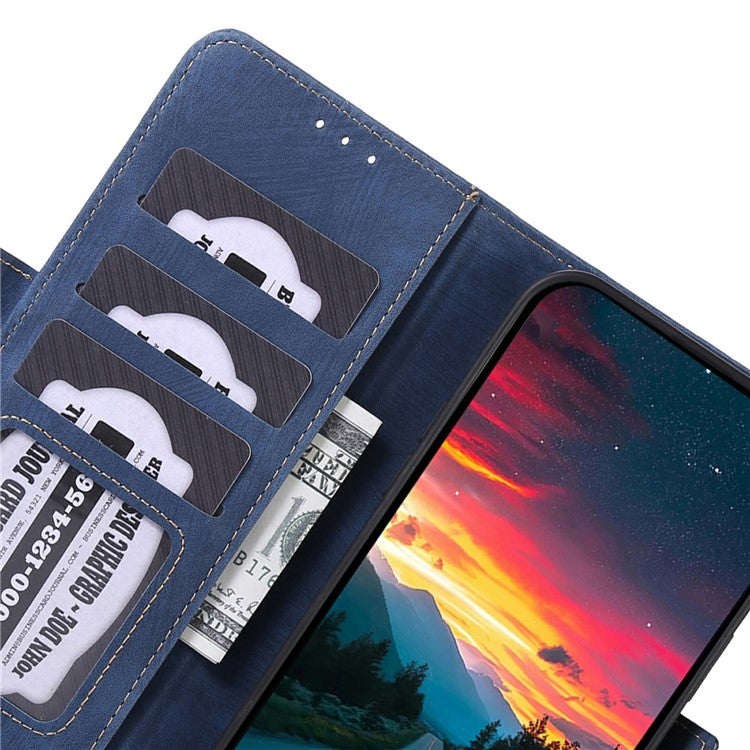 ABEEL For Google Pixel 9a Wallet Phone Case Retro Leather Flip Cover with Stand - Blue