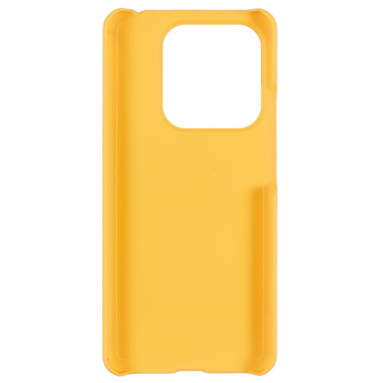 For Xiaomi Redmi Note 14 5G Case Hard PC Frosted Minimalist Phone Cover - Yellow