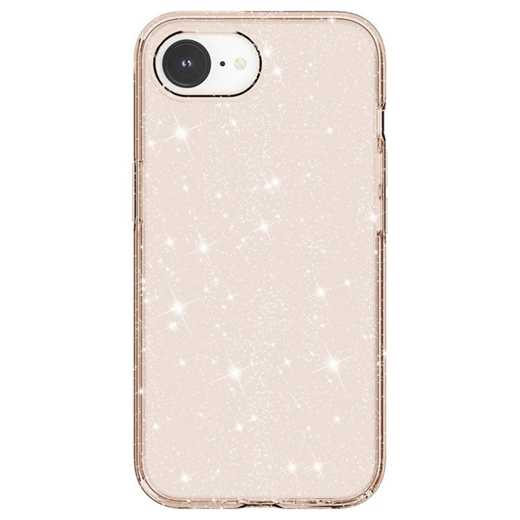 For iPhone SE (2025) Case Compatible with MagSafe Shockproof TPU+PC Glitter Back Cover - Gold
