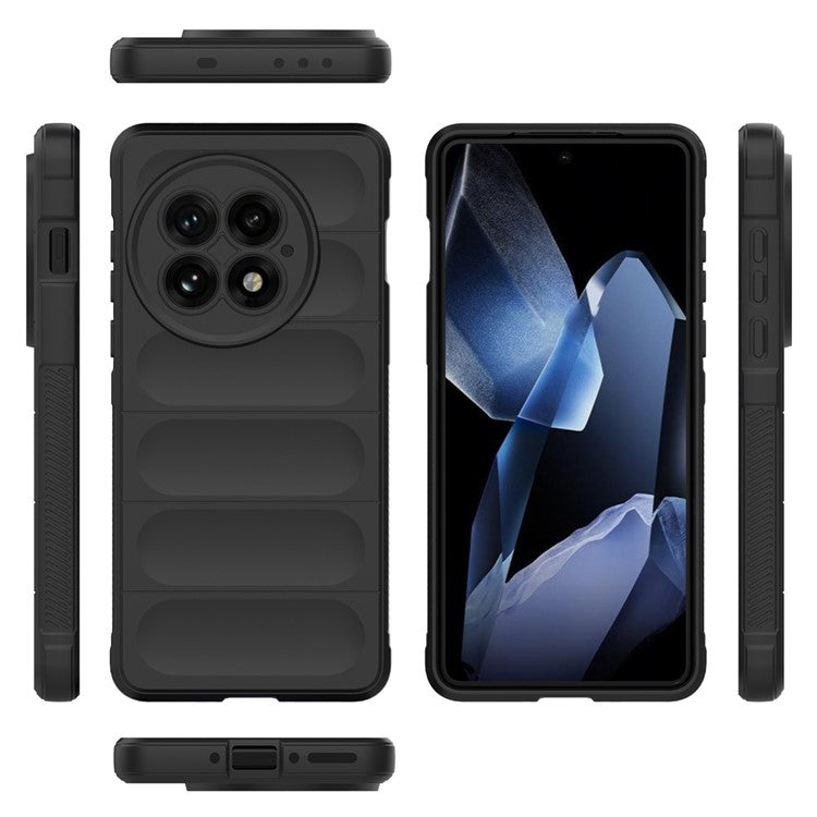 For OnePlus 13 Case Anti-Drop Soft TPU Rugged Phone Back Cover - Black