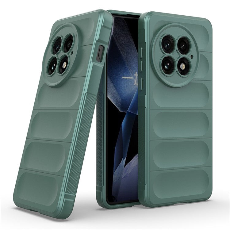 For OnePlus 13 Case Anti-Drop Soft TPU Rugged Phone Back Cover - Green