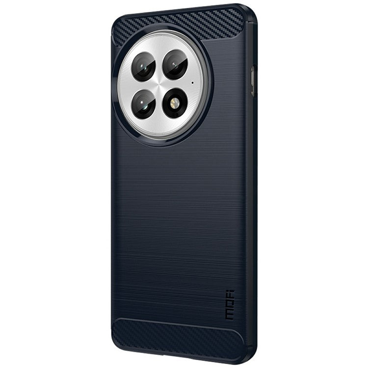 MOFI JK TPU Series-1 For OnePlus 13 Case Carbon Fiber Texture TPU Soft Phone Cover - Blue