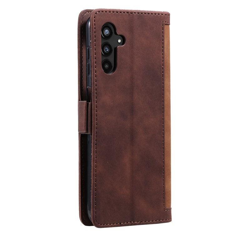 For Samsung Galaxy A56 5G Wallet Case RFID Blocking Stand Leather Phone Cover - Brown