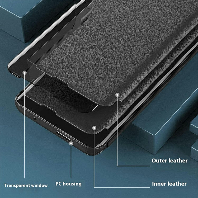 For Samsung Galaxy A36 5G Case Stand Full Protection Leather Phone Cover - Green
