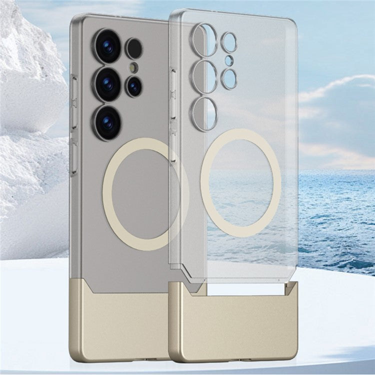 GKK For Samsung Galaxy S25 Ultra Case Compatible with MagSafe Detachable PC Phone Back Cover - White