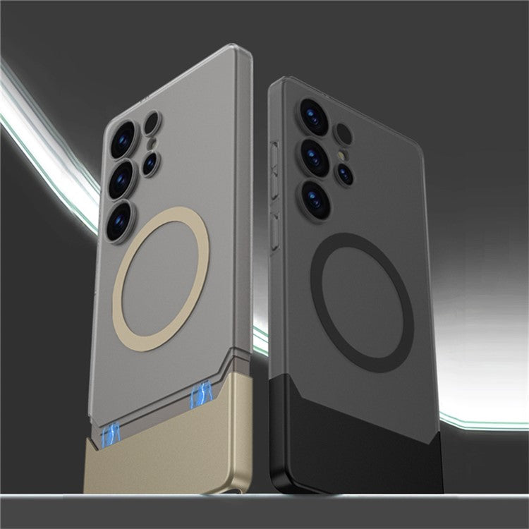 GKK For Samsung Galaxy S25 Ultra Case Compatible with MagSafe Detachable PC Phone Back Cover - White