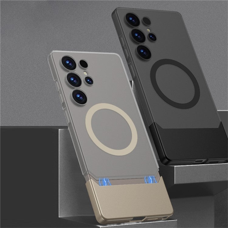 GKK For Samsung Galaxy S25 Ultra Case Compatible with MagSafe Detachable PC Phone Back Cover - White