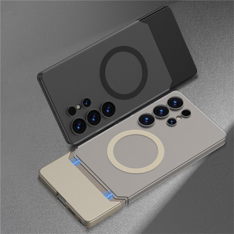 GKK For Samsung Galaxy S25 Ultra Case Compatible with MagSafe Detachable PC Phone Back Cover - White