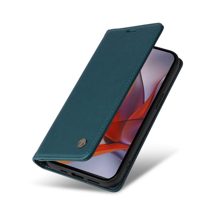 YIKATU YK-001 For Motorola Moto G75 5G Case Stand Leather Phone Cover Strong Magnetic Closure - Green