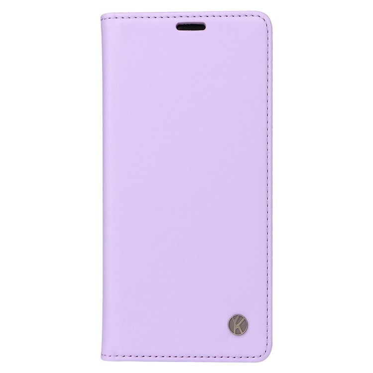 YIKATU YK-001 For Motorola Moto G75 5G Case Stand Leather Phone Cover Strong Magnetic Closure - Light Purple