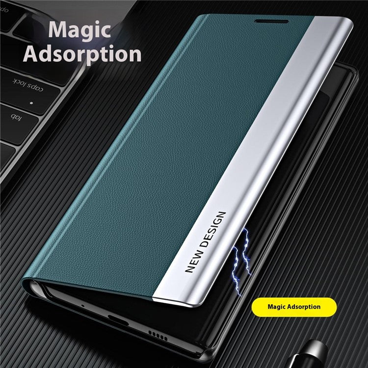 Case For Xiaomi Redmi 14C 4G / 14R 5G / Poco C75 4G Anti-Drop Leather Phone Cover with Stand - Black
