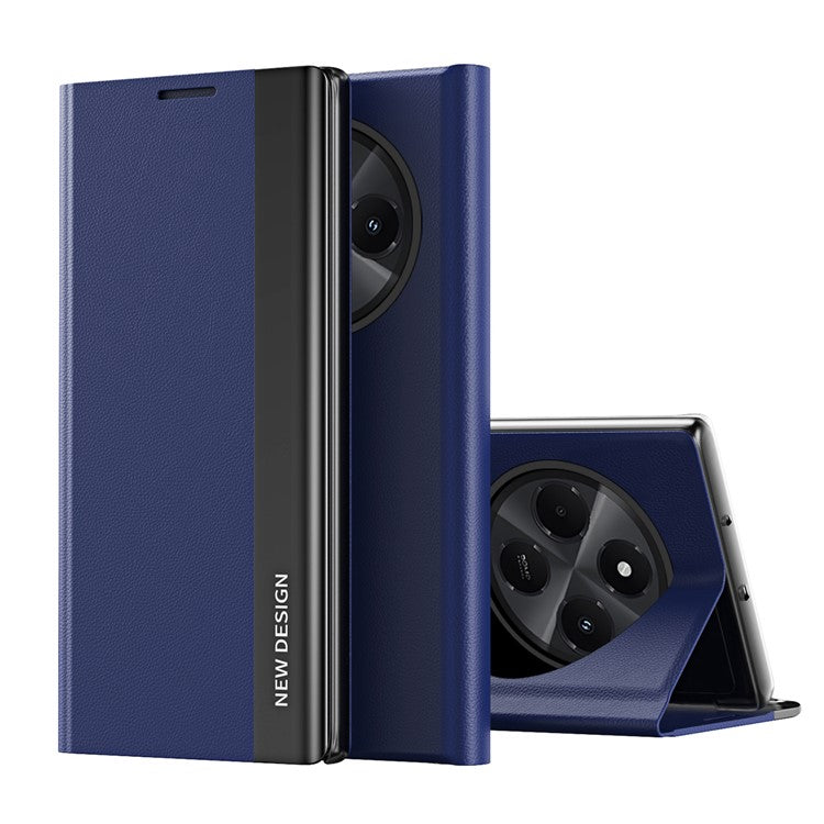 Case For Xiaomi Redmi 14C 4G / 14R 5G / Poco C75 4G Anti-Drop Leather Phone Cover with Stand - Sapphire
